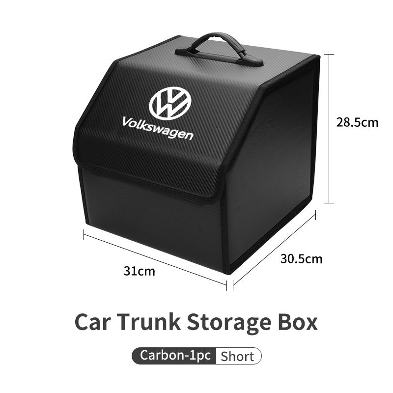 Car Trunk Storage Box Large Capacity Tools Organizer Accessories For VW Tiguan CC Jetta Polo Golf Passat Scirocco T-ROC Touareg Zy4