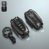 For Toyota Mark X Corolla RAV-4 Prado Carola 2 3 4 5Buttons Armor Design Galvanized Alloy Silicone Splicing Car Key Cover Case