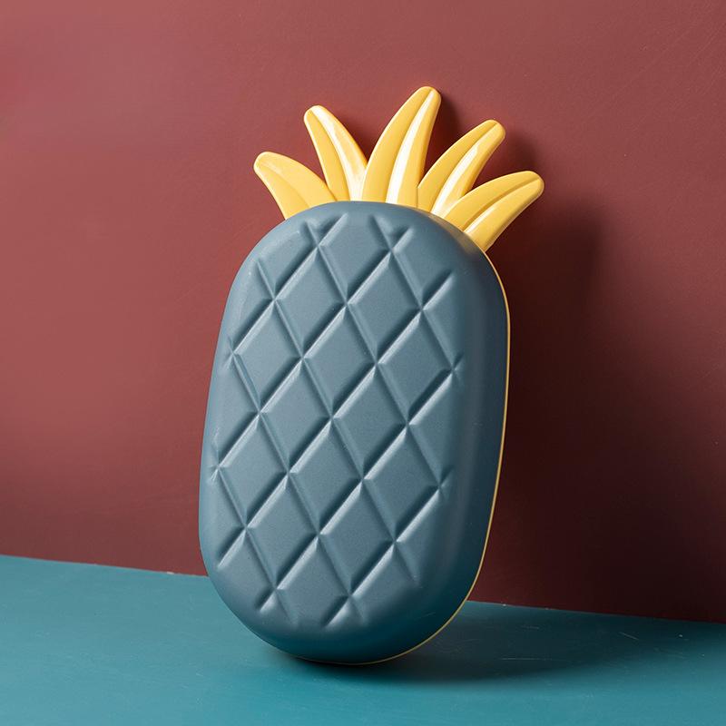 Pineapple Travel Soap Box Portable Draining Soap Box Cute Large Household Laundry Soap Box