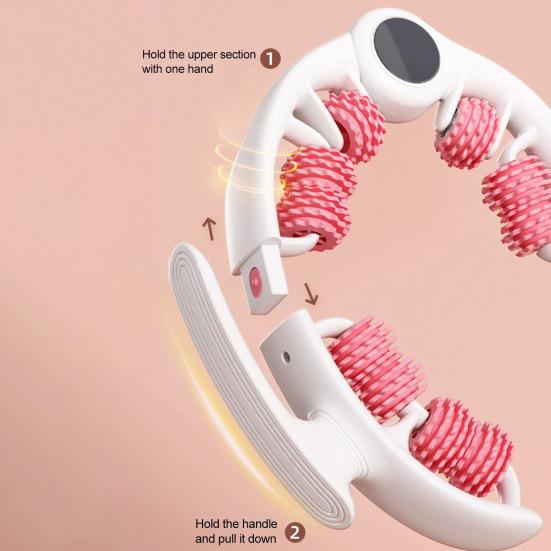 Leg Massage Roller Anti-Cellulite Lymphatic Drainage Deep Tissue Therapy Thighs Arm Back Shoulder Muscle Relaxation Massage Tool with 14 Rollers