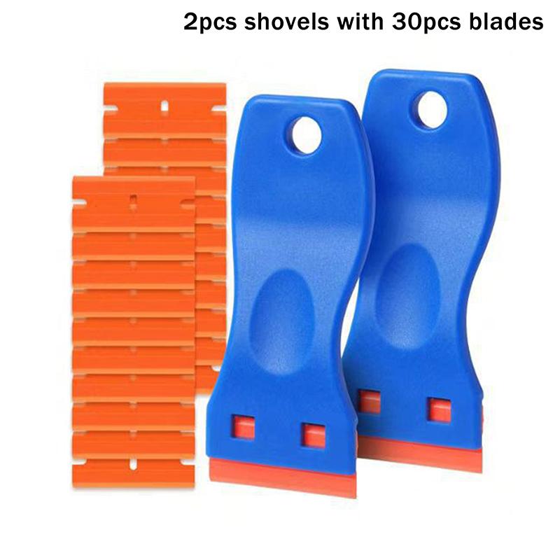1 Set Car Sticker Remover Multipurpose Plastic Small Paint Automotive Film Applying Tool Household Glass Cleaning Scraper