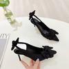 Fashion 2025 NEW Leopard Sexy Pointed Toe High Heels Party Stripper Prom Shoes Fashion Butterfly-knot Woman Pumps Party Stripper Sandals