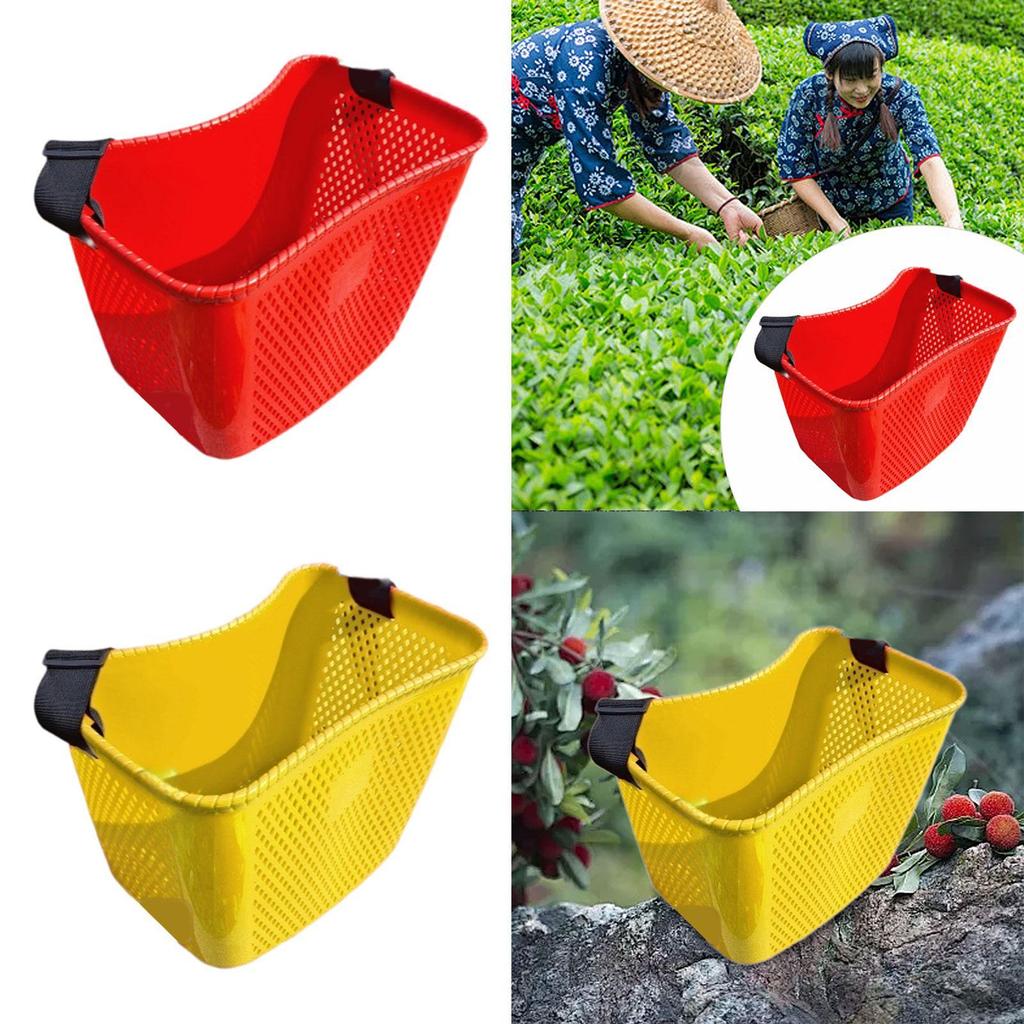 Fruit Picking Basket with Adjustable Strap for Gardening Shopping Harvesting