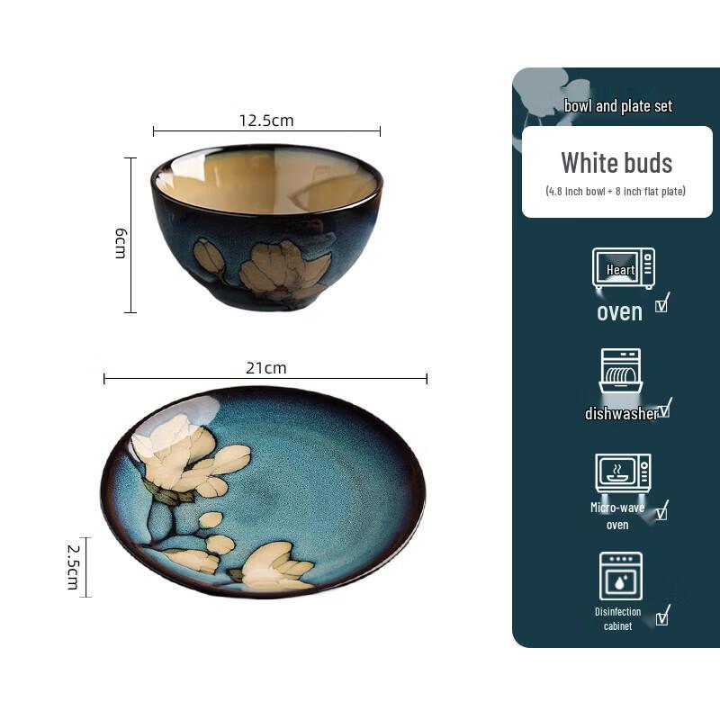 Retro Ceramic Dinner Plate