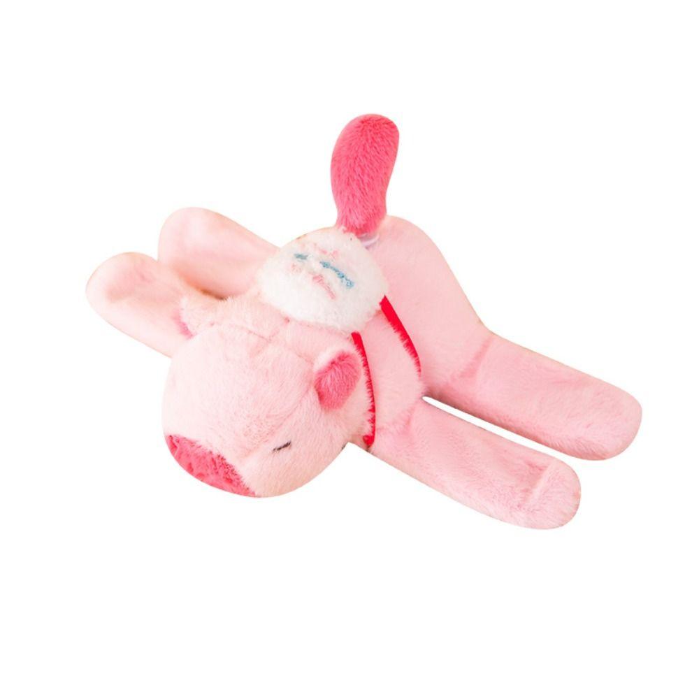 Simulation Slap Bracelet Series Wagging Tail Capybara Plush Wrist Band  Birthday Gift