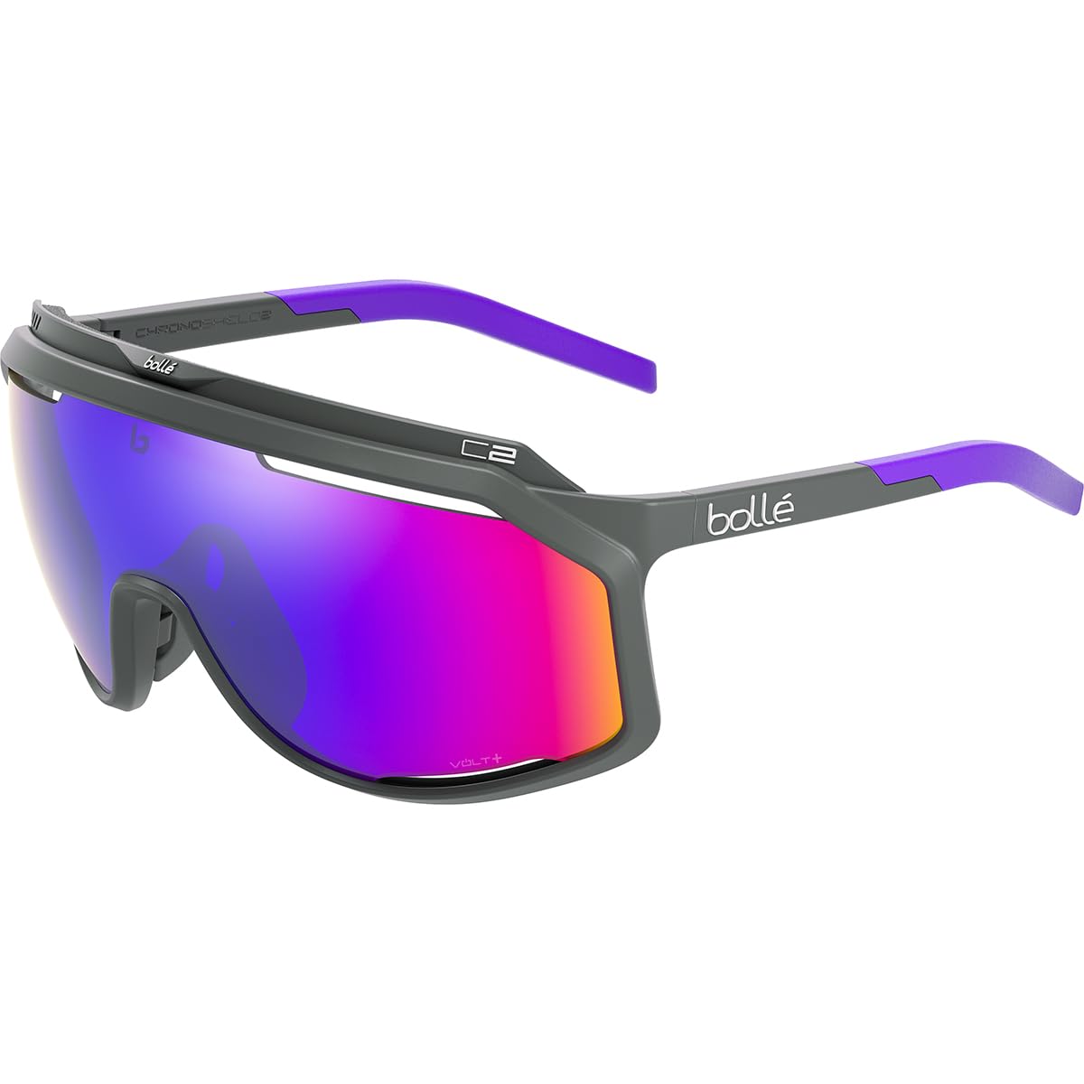

Bolle Chronoshield Matte Titanium with Polarized Ultra Violet Volt+ Sunglasses,