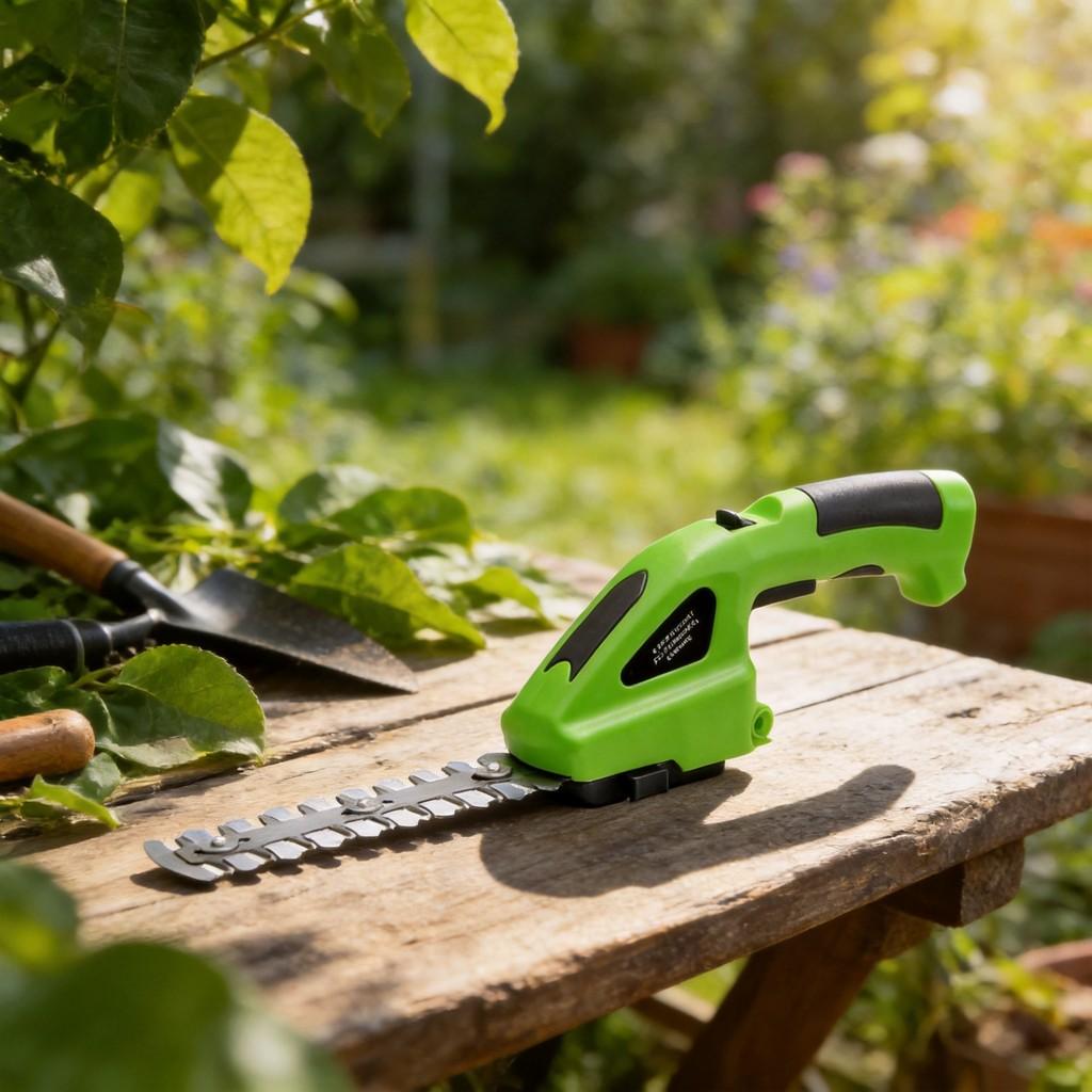 Garden Hedge Trimmer With Lithium Battery For Lawn And Shrub Pruning