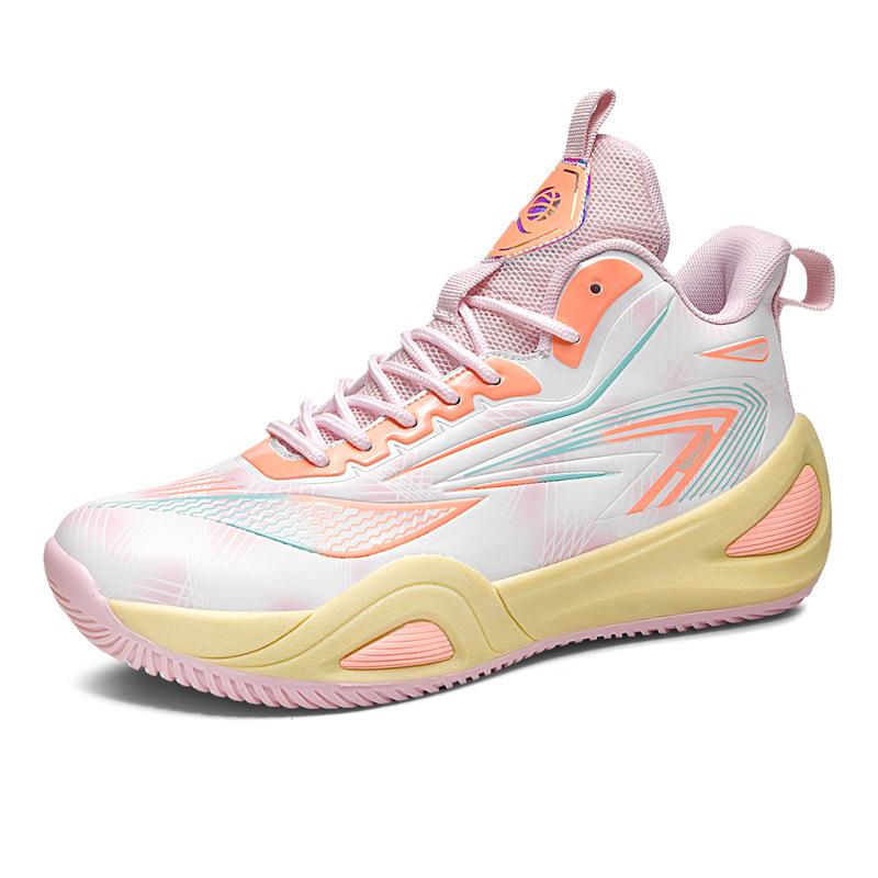 906 Men's Women's Basketball Shoes Low Top Leather Mandarin Duck Color Matching Couple Fashion Anti Slip Training Sports