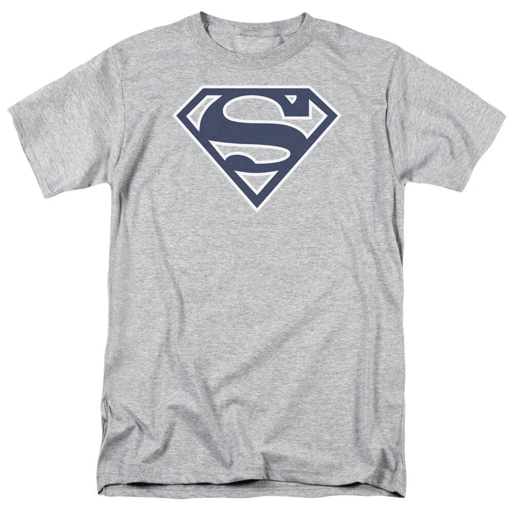 Superman  Navy & White Shield  T-Shirt - to 5X L