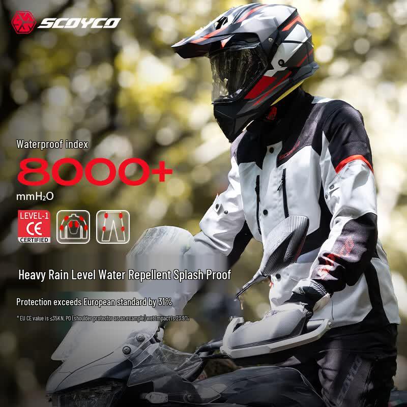 SCOYCO All-Season Unisex Motorcycle Rally Jacket L