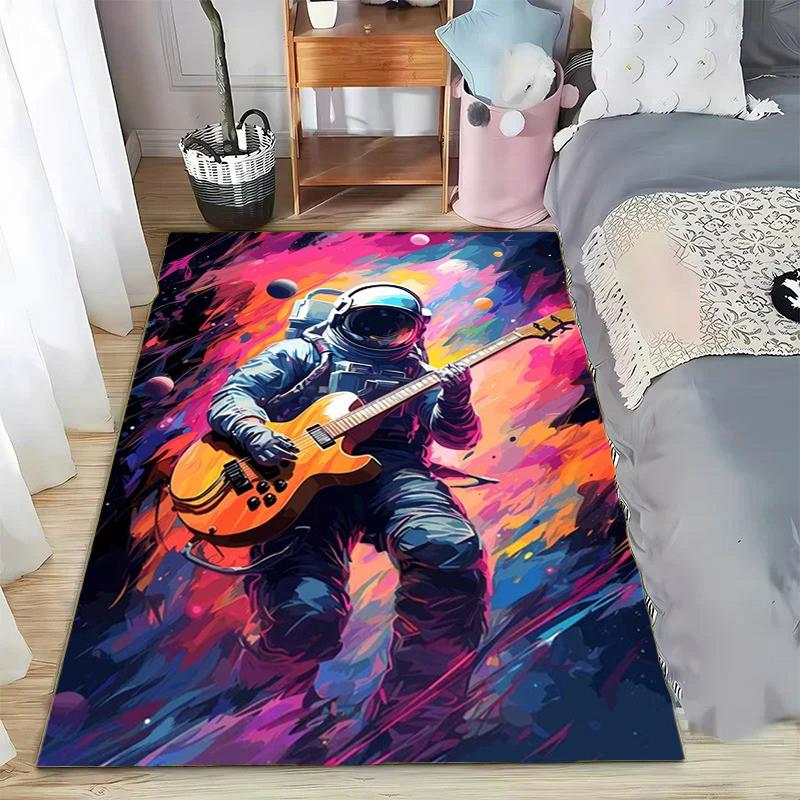 Abstract Art Musical Instruments Rug Print Floor Mat Carpet for Living Room Bedroom Large Soft Carpet Home Children's Room Mat