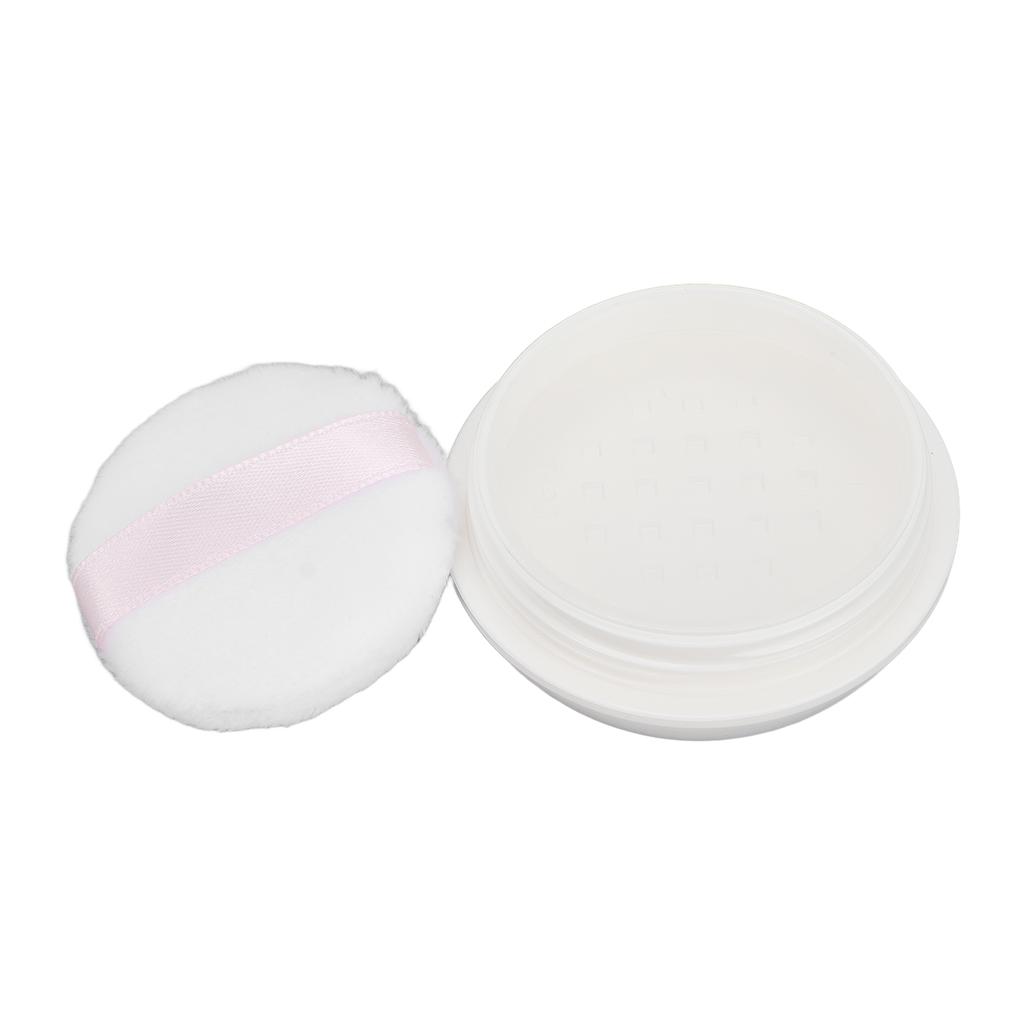 Makeup Powder Container Refillable Empty Loose Powder Box with Powder Puff Sifter Spoon for Travel Daily Use