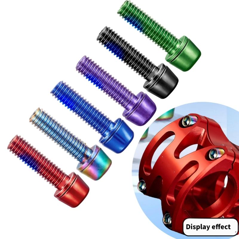 6pcs Multifunctional Bike Disc Brake Pad Bolts Fixing Screws Cycling Accessory for Cycling Maintenance