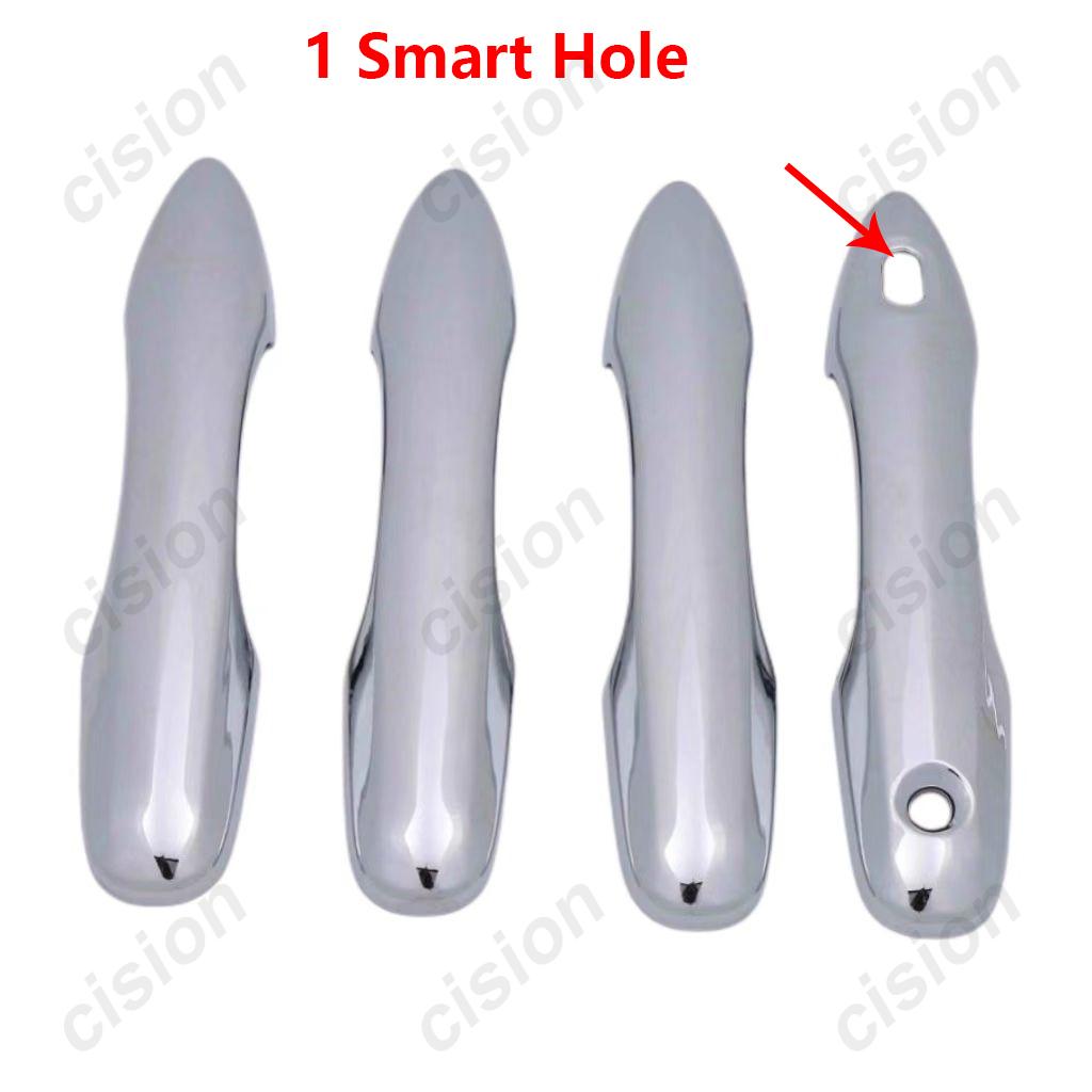 Carbon Fiber Chrome Car Door Handle Bowl Cup Protective Cover Trim Cap Sticker Protector For Toyota Corolla Altis E210 -