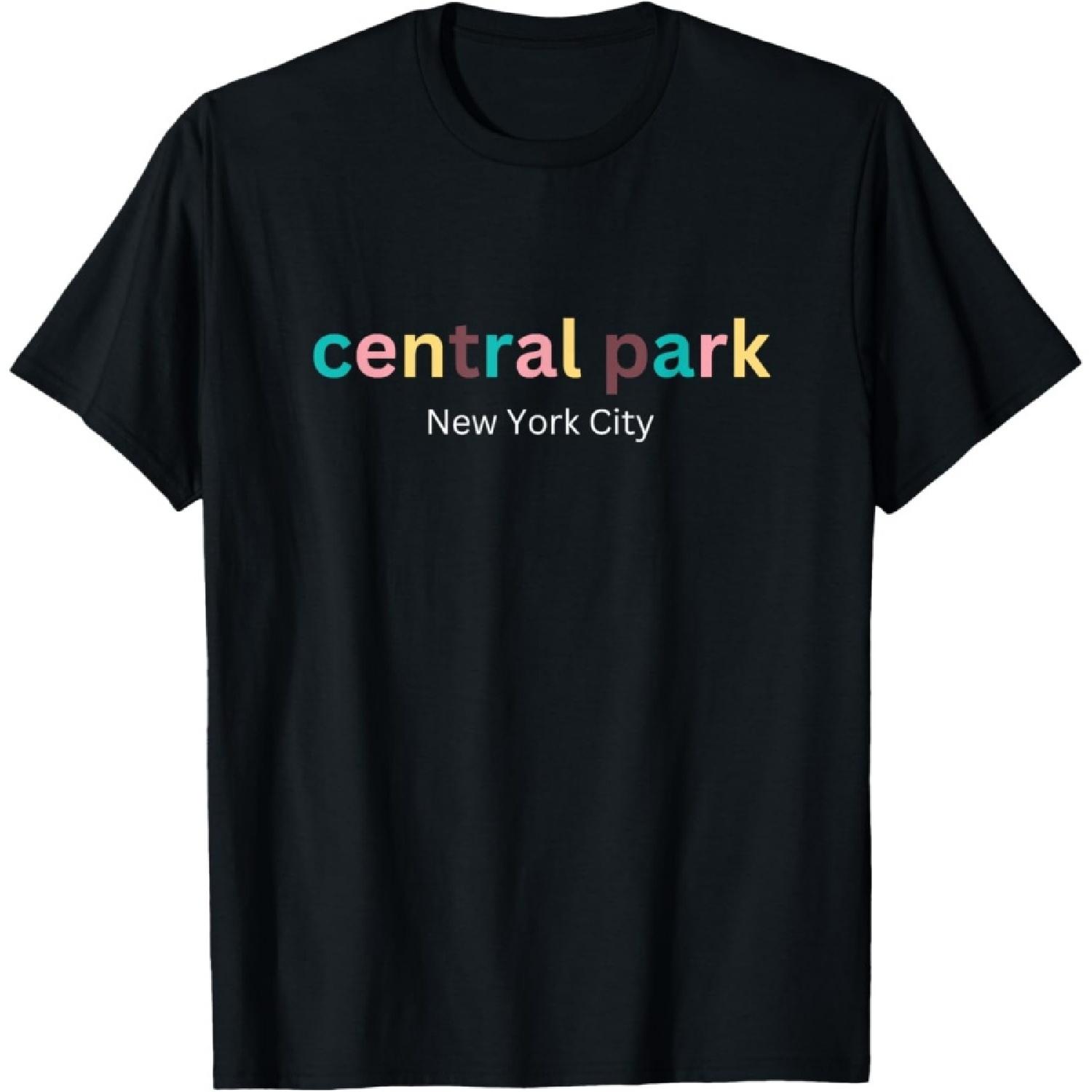 Central Park New York City, NYC multi color classic design T-Shirt S