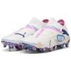 Puma Future Ultimate 7 FG AG Volume Up Pack Unisex Sneakers White Luminous-Blue Poison-Pink 108072-01