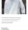Premium Retro American Henley Collar Long Sleeve Men's Hoodie - Autumn Plus Velvet, Loose Fit High-Grade Pure Cotton POLO Shirt
