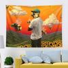 Punk Rock Stage Diving Tapestry Retro Black and White Concert Wall Hanging Polyester Decoration Bedroom Dormitory Wall Decor