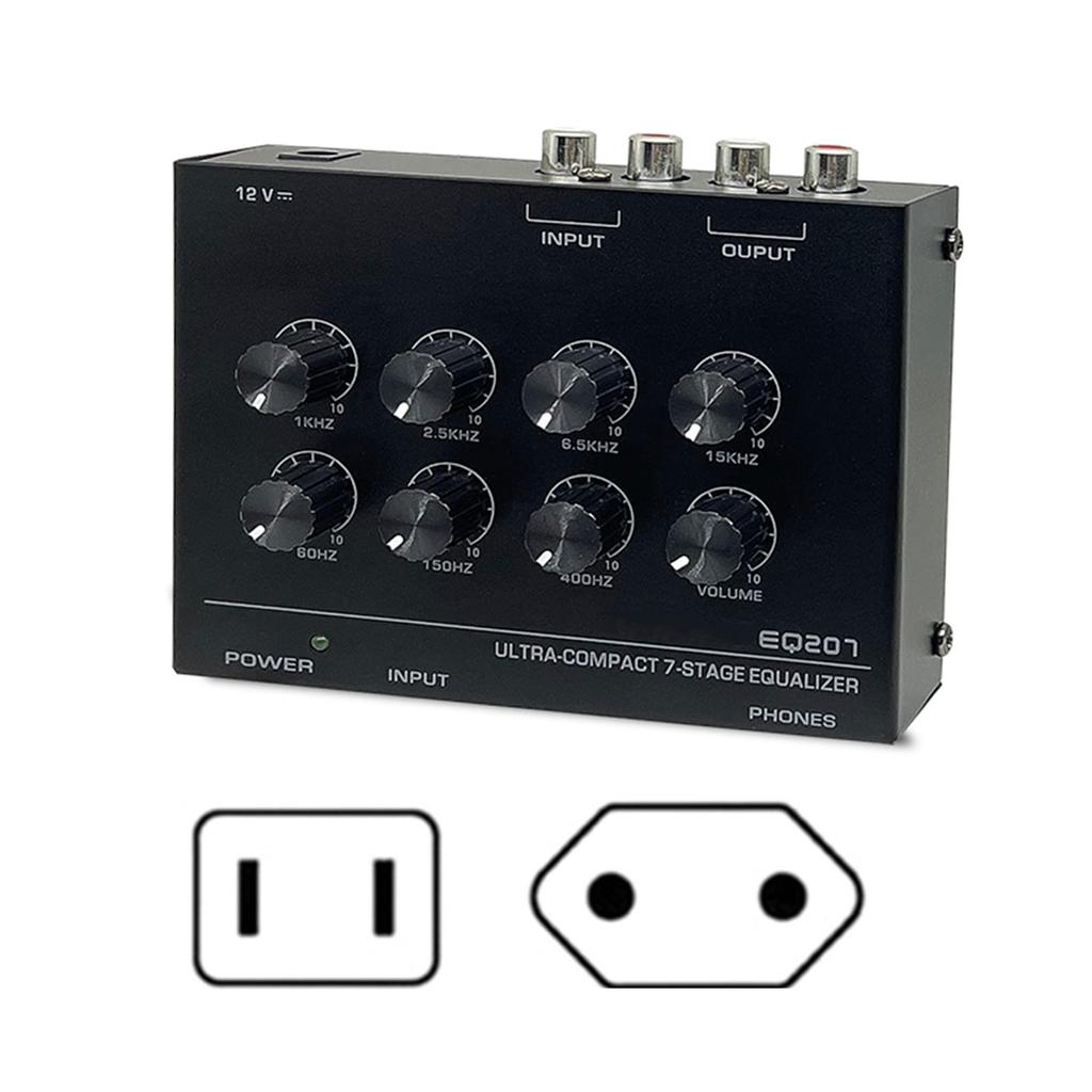 EQ207 7Band PreamplifierPrecise Sound Preamplifier with Trebles Middle,Basss for Improve and Precise Sound Adjustment