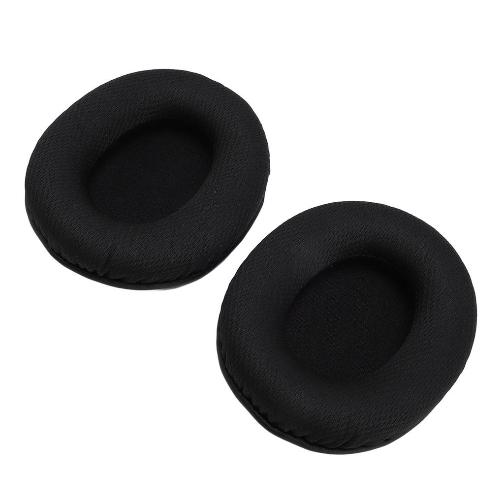 4PCS Headphone Earpads Memory Foam Mesh Fabric Cushions Headset Ear Cover Replacement for Cloud Stinger Core Black