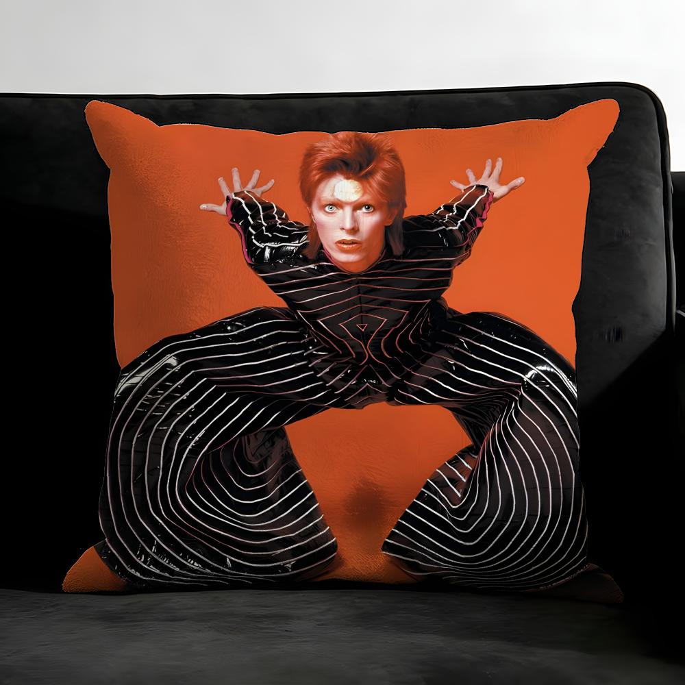 

DDavid BowieE Singer Cushion Cover Pillowcase Ultra Soft Skin Friendly Fabric Cloud Like Comfort Concealed Zipper 30x30cm