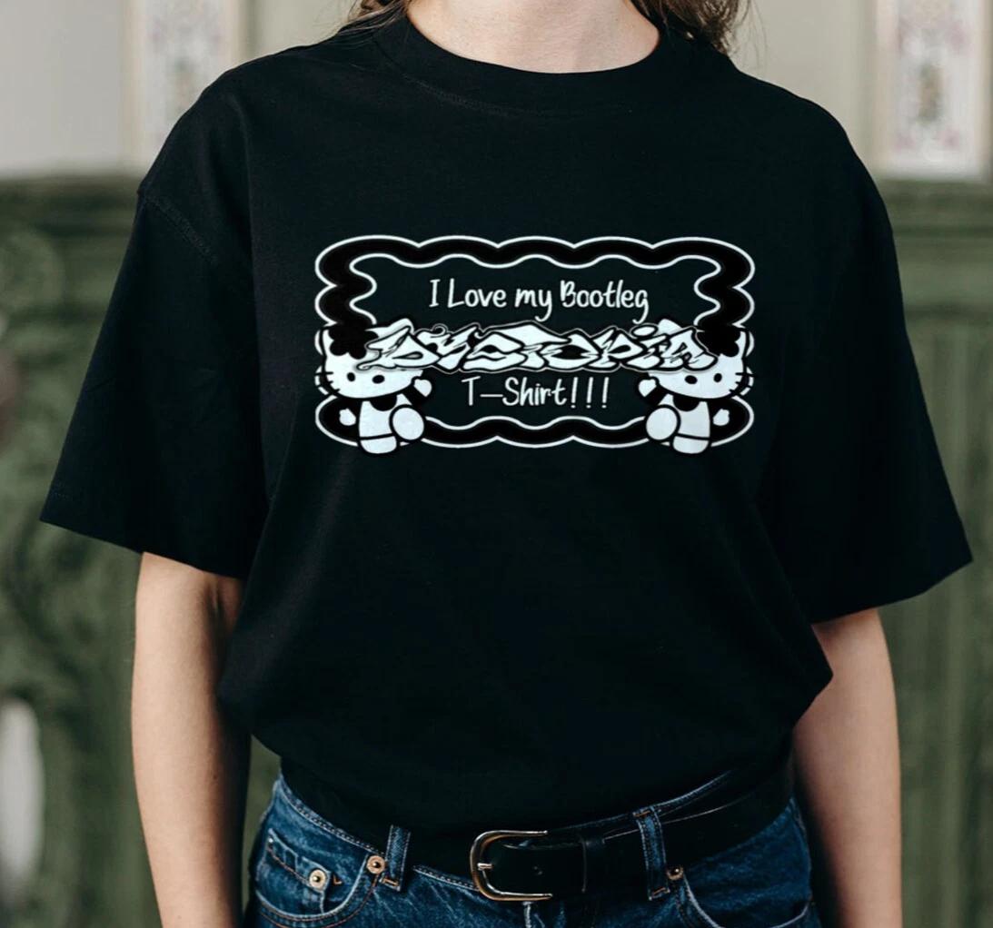 DYSTOPIA Kitty T-Shirt, Crust Punk Sludge Doom Hardcore Noise Kitten Unisex Tee M