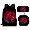 Backpack Satchel Pencil Case Three-Piece Set Student Schoolbag Cartoon Children'S Backpack