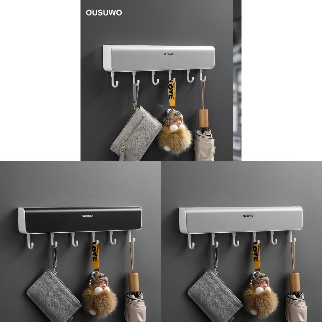 Modern Minimalist Wall Mount Door Hook With Abs Material For Bathroom And Toilet Storage