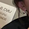 925 Silver Vintage Earrings For Women Trendy Simple Round Earring Jewelry Prevent Allergy Party Accessories