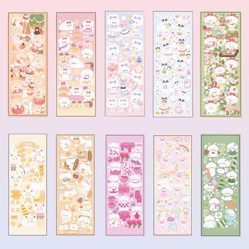 Polka Dot Washi Tape Stickers for Journaling - Small Round Labels