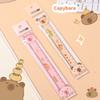 Kawaii Schreibwaren Ästhetische Schreibwaren Zubehör für die Schule Schulbedarf Zeichnen süßer Capybara Lineal Schulzeug