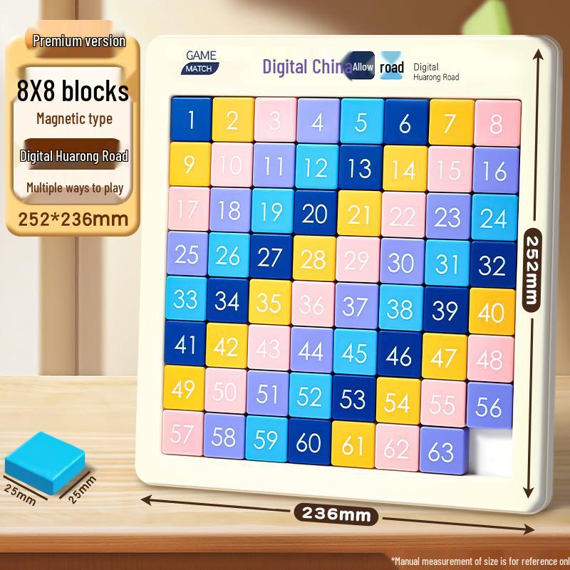 Magnetic Number Sudoku Sliding Puzzle: Educational Toy for Primary Students