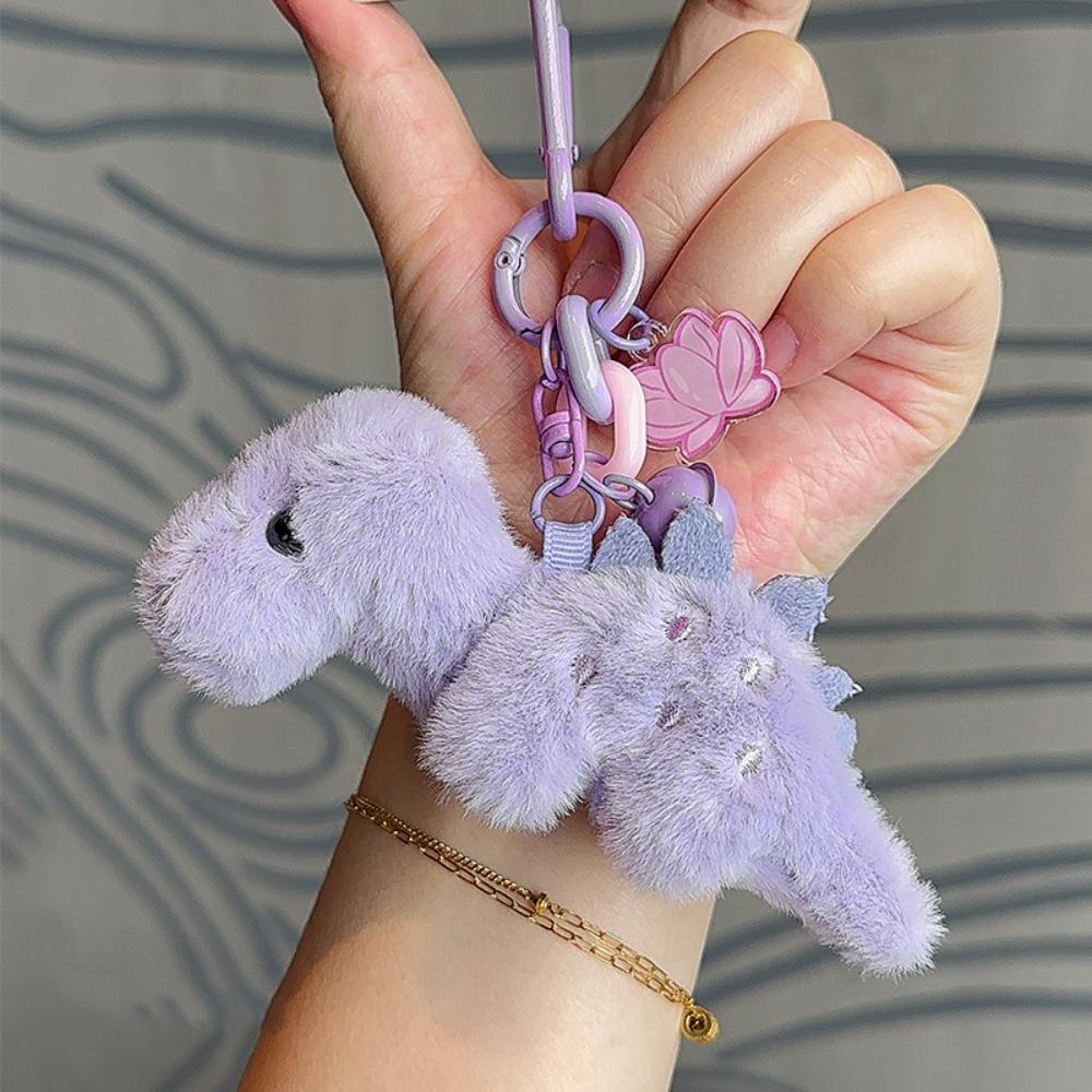 

Plush Material Dinosaur Plush Keychain Simple Design Dinosaur Plush Keyring Keychain Decor style K