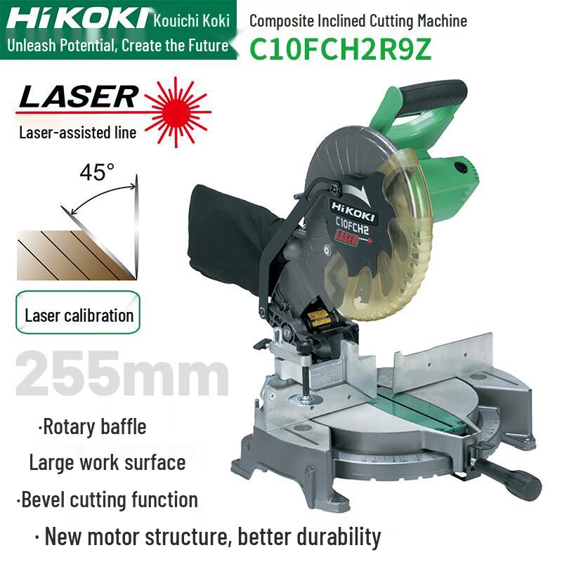 

HiKOKI 10-inch Compound Miter Saw with Laser CN plug (adapter included)