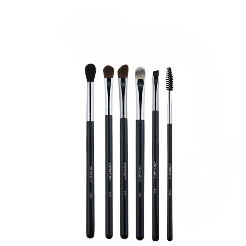 

Кисточки для макияжа: 6 кистей для теней, кисть для растушевки теней для носа, мягкая кисть для бровей из шерсти животных, кисть для тонального крема и кисть для рассыпчатой ​​пудры.