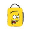 S-Simpsons Bart Funny Face Lunch Bag  Casual Lunch Box For Girls Outdoor Picnic Portable Cooler Bag Oxford Custom Tote Food Bags