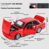 1:24 1988 BMW M3 E30 Alloy Sports Car Model Diecasts Metal Classic Car Model High Simulation Sound and Light Childrens Toys Gift