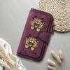 Tiger Printed Fashion Long Wallet Large Capacity Casual PU Purse for Daily Use