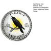 Yousheng F-CAW-F Coin 2 Inch Metal Keepsake Coin Raven Token of Freedom And Humor Collectible Attitude Coin for Letting Go And Moving on