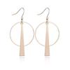 Geometric Circle Long Women's Metal Earrings Alloy Jewelry Accessories Party Gift