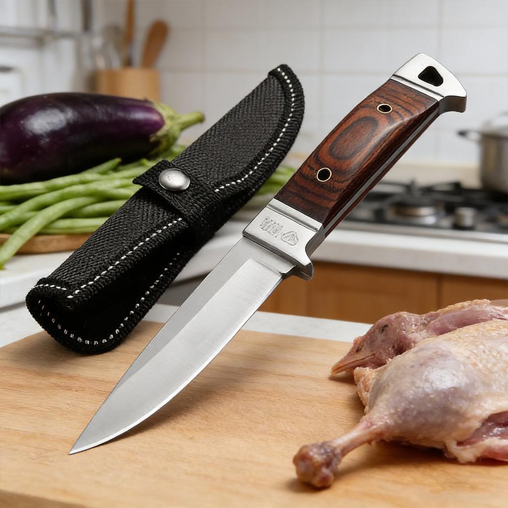 Stainless Steel Kitchen Boning Knife Butcher Knife Kitchen Knife Meat Cleaver Fruit Cooking Tools with Cover
