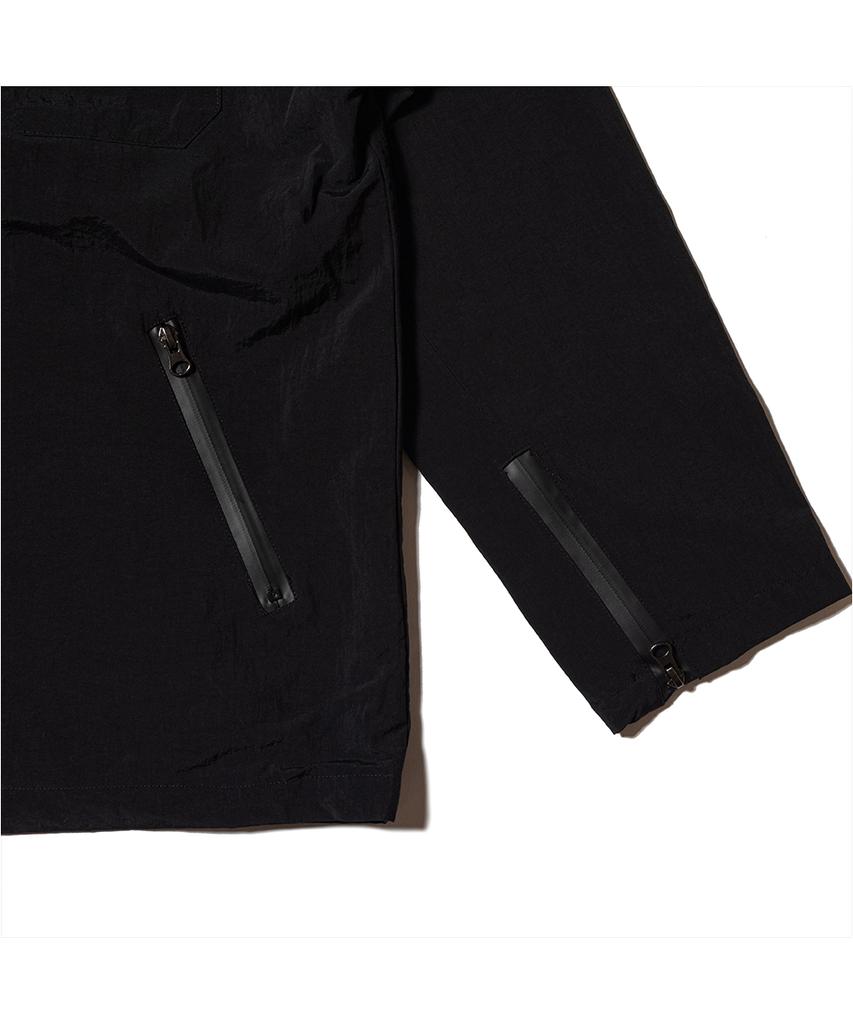 Thanks Messia Hidden Shirt Jacket-Black