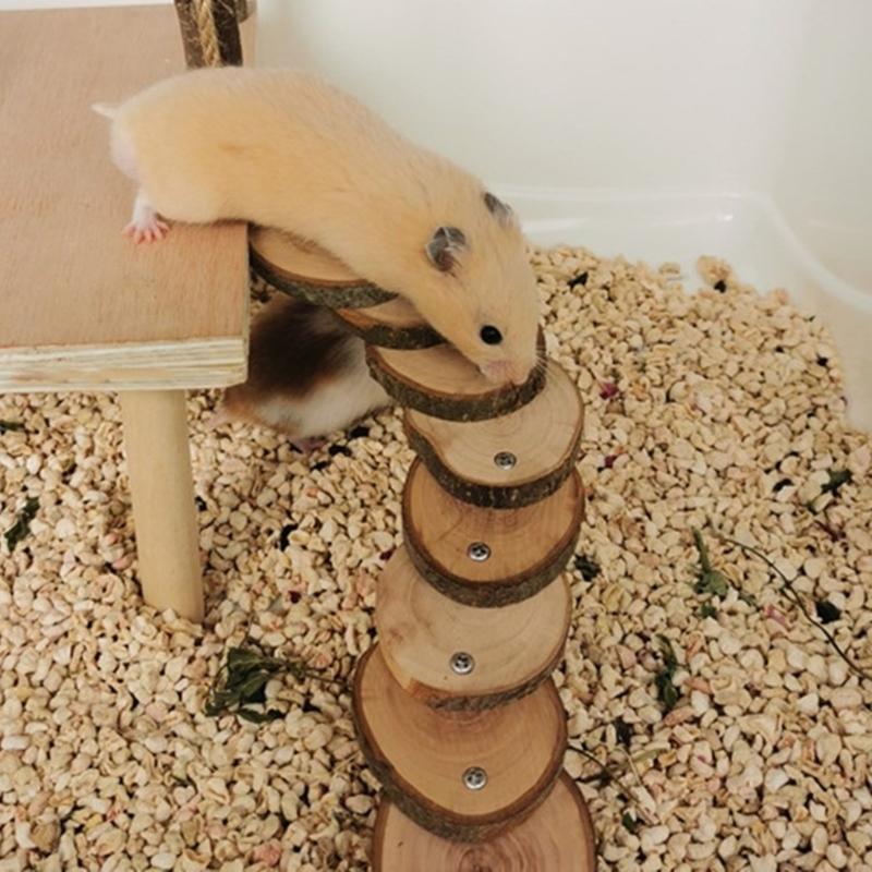 Small Pet Ladder for Hamster Cage Entertainment Jumping Platform Climbing Toy Multiple Playground Toy for Small Animals