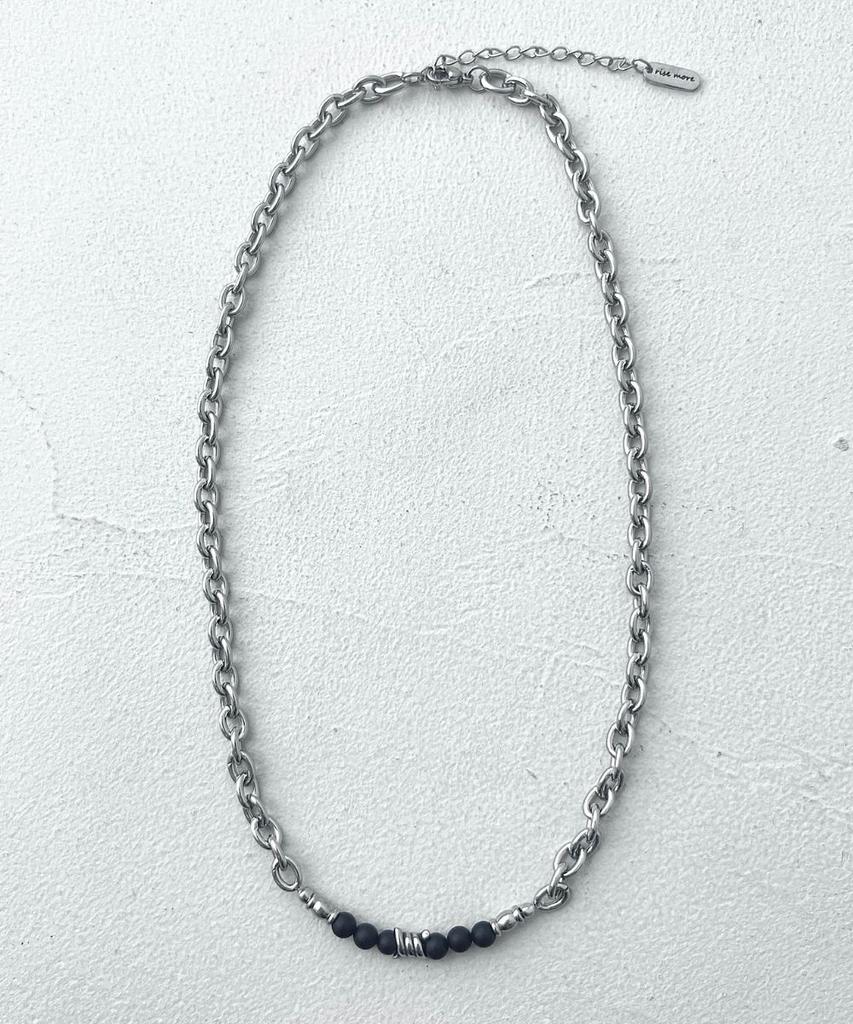 Rise More Rm Onyx Chain 07 Necklace