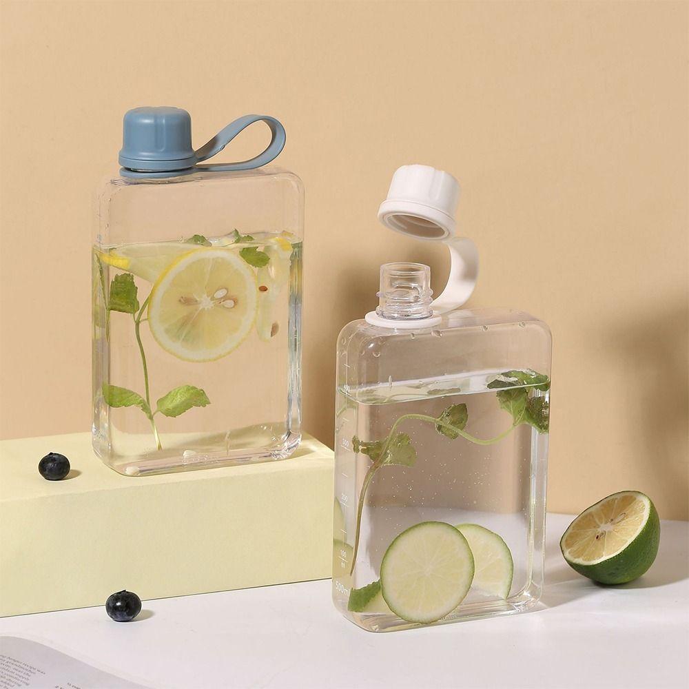 Rechteckiger Wasserbecher 240ml/320ml Sportkessel Tragbarer Fruchtteebecher Kessel Outdoor-Sport