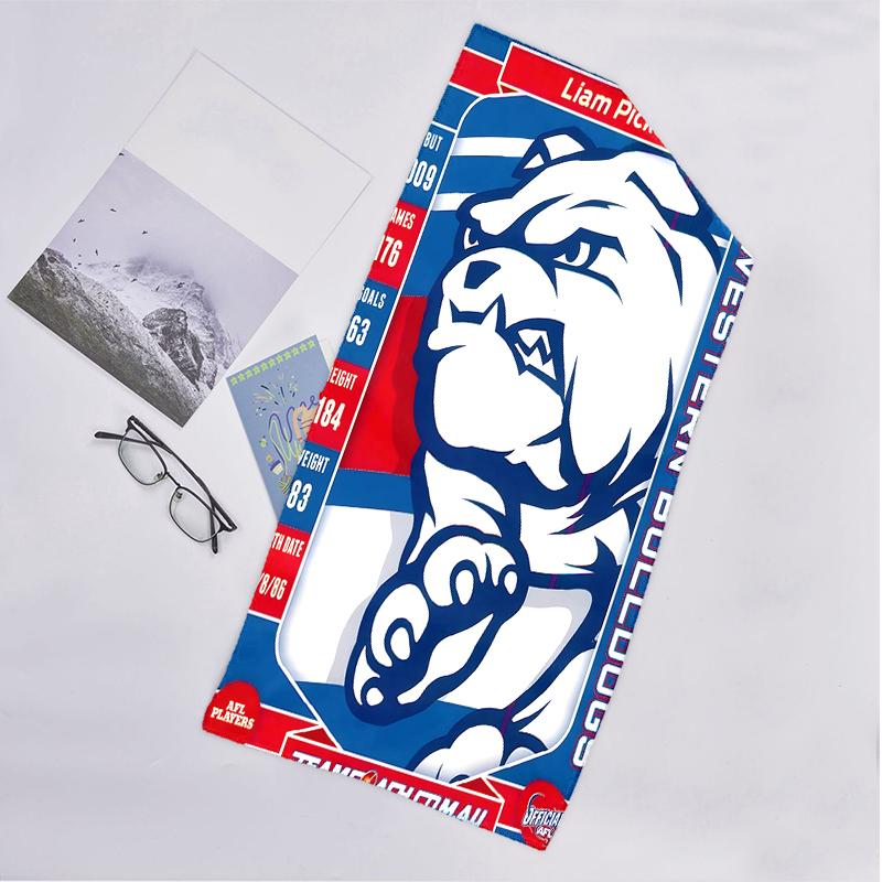 Western Bulldogs Fashion Beach Towel: Ideal for Summer Adventures Soft, absorbent and quick drying suitable for swimming and bathing