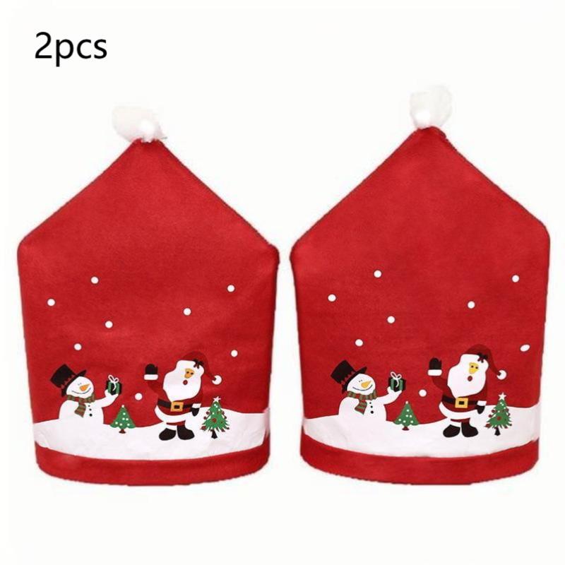 1/2 Piece Christmas Tree Chair Cover Christmas Decoration Table Decoration 2025 Year Home Christmas Decorations