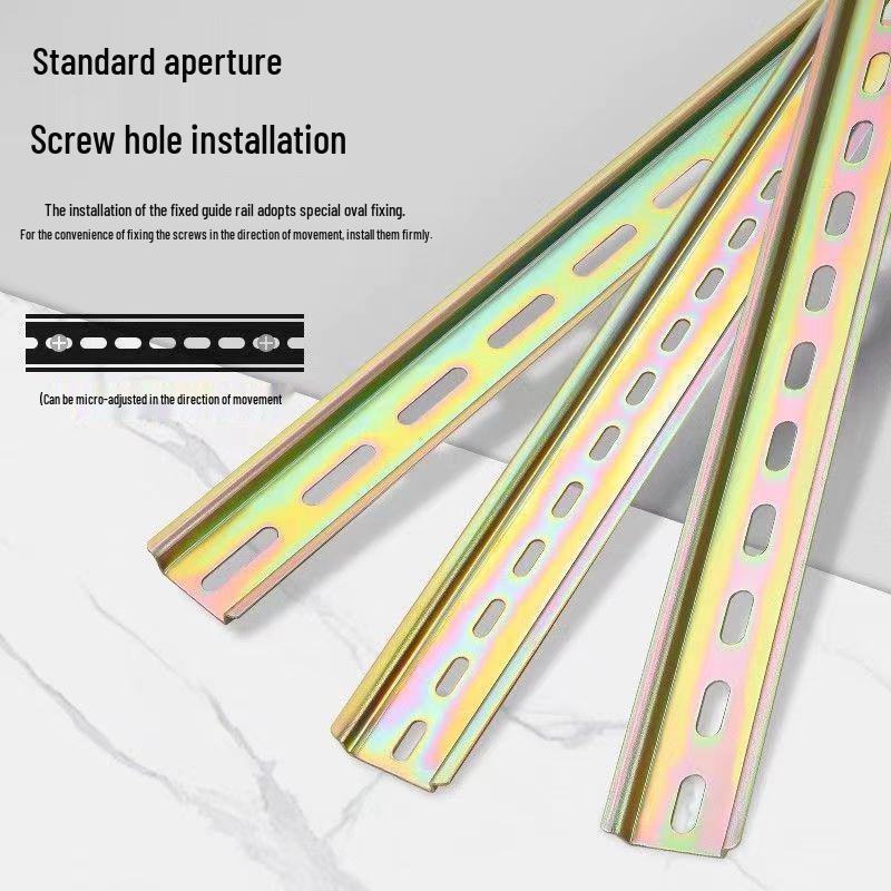 C45 Stainless Steel Thickened DZ47 Circuit Breaker Rail Guide with 35mm Card Slot