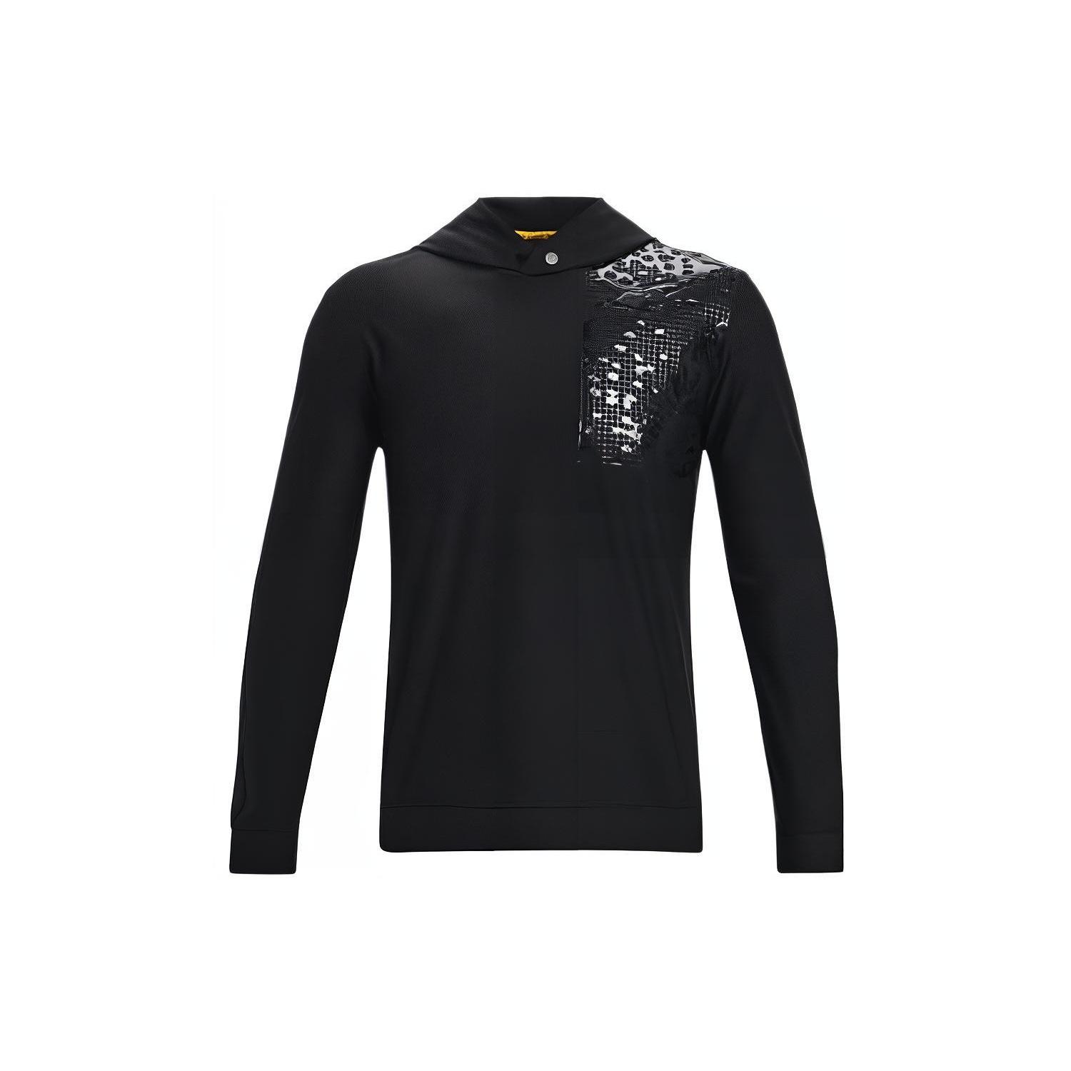 Under Armour Curry Hooded Golf Shirt  Black  Men s 1373680-001 XL