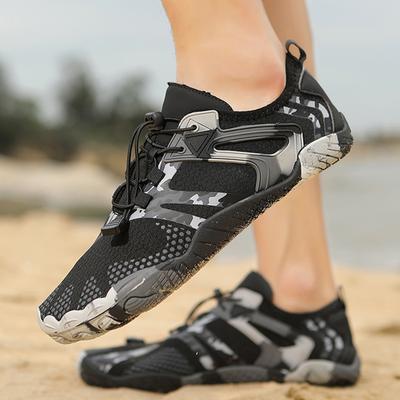 Mode Homme Femme Eau Chaussures Pieds Nus Chaussures de Plage Séchage Rapide Randonnée Design Camouflage Sandales de Sport Souples Chaussures d'Entraînement Extérieur Couple